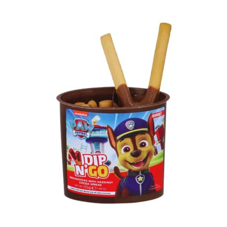 Dip N Go 55g mogyorókrém + pálcikák Mancs Őrjárat